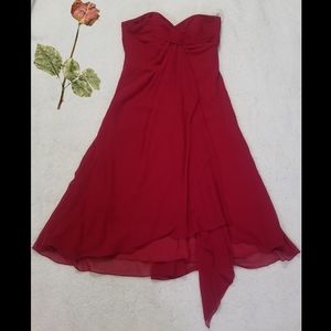 David's Bridal Red Dress/Gown